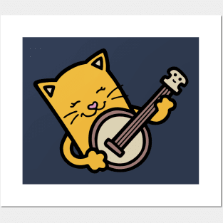 Banjo Cat Posters and Art